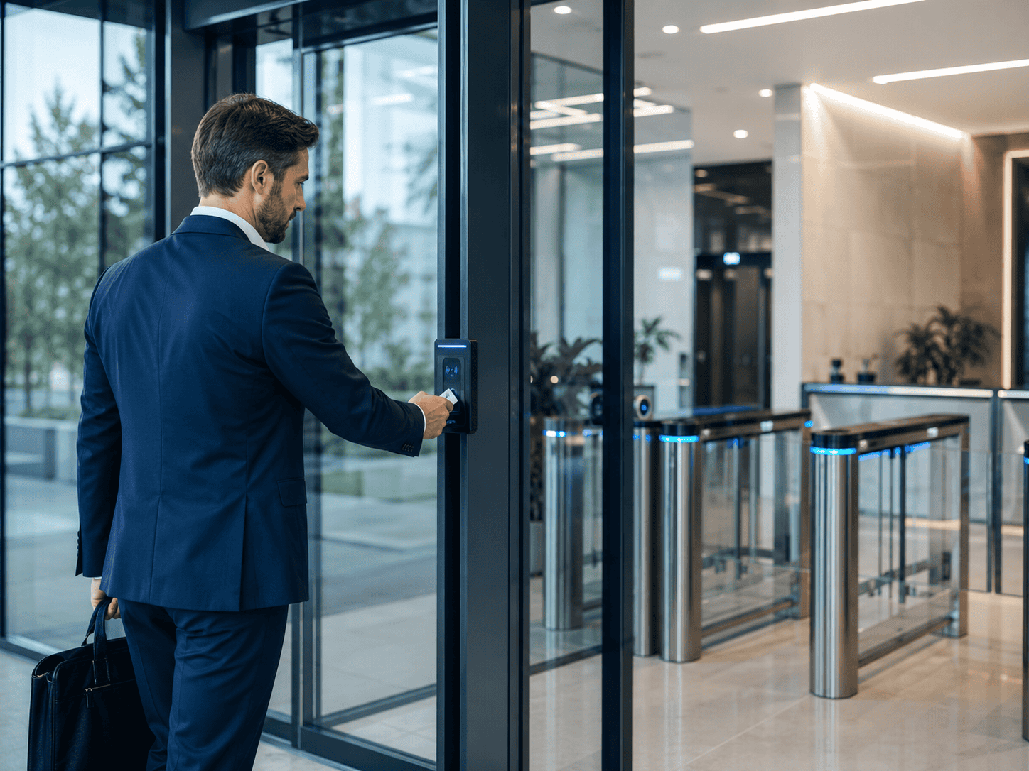 Sistema de control de acceso inteligente para empresas y edificios corporativos